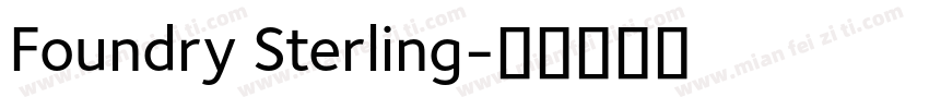 Foundry Sterling字体转换